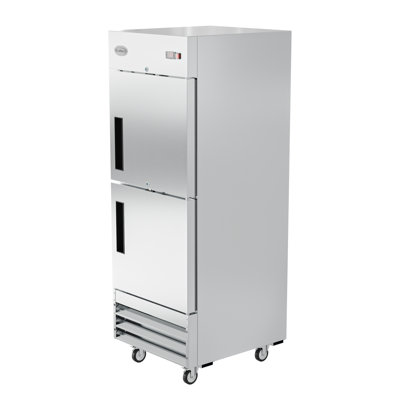 29 in. Commercial Stainless Steel Solid Half Door Reach-In Freezer 23 cu. ft. RIF-1D-SSHD
