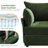 102'' Wide Reversible Modern Modular Sectional Sofa With Storage Ottoman -Premium Chenille Fabric-826130811