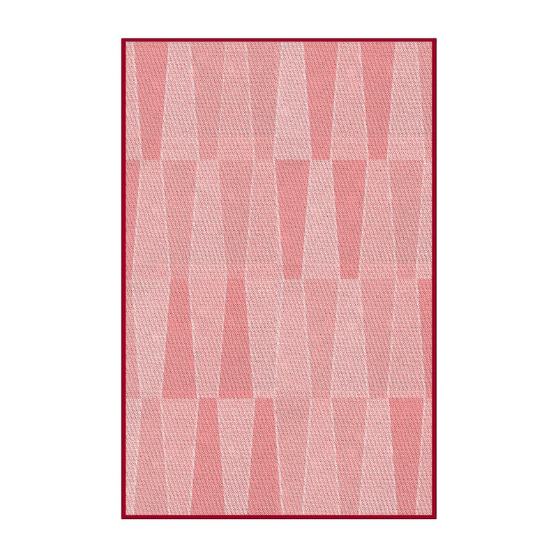 Tapis abstrait en laine rose, Rectangle 4 pi x 6 pi