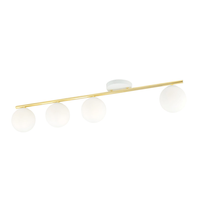 Witwicki 4 - Light Geometric Chandelier, White, White