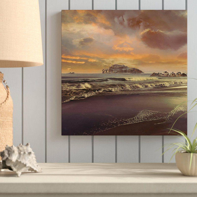 «Catalina Dusk», reproduction de peinture acrylique sur toile, H 36 po x l 60 po x P 1,5 po, Toile tendue