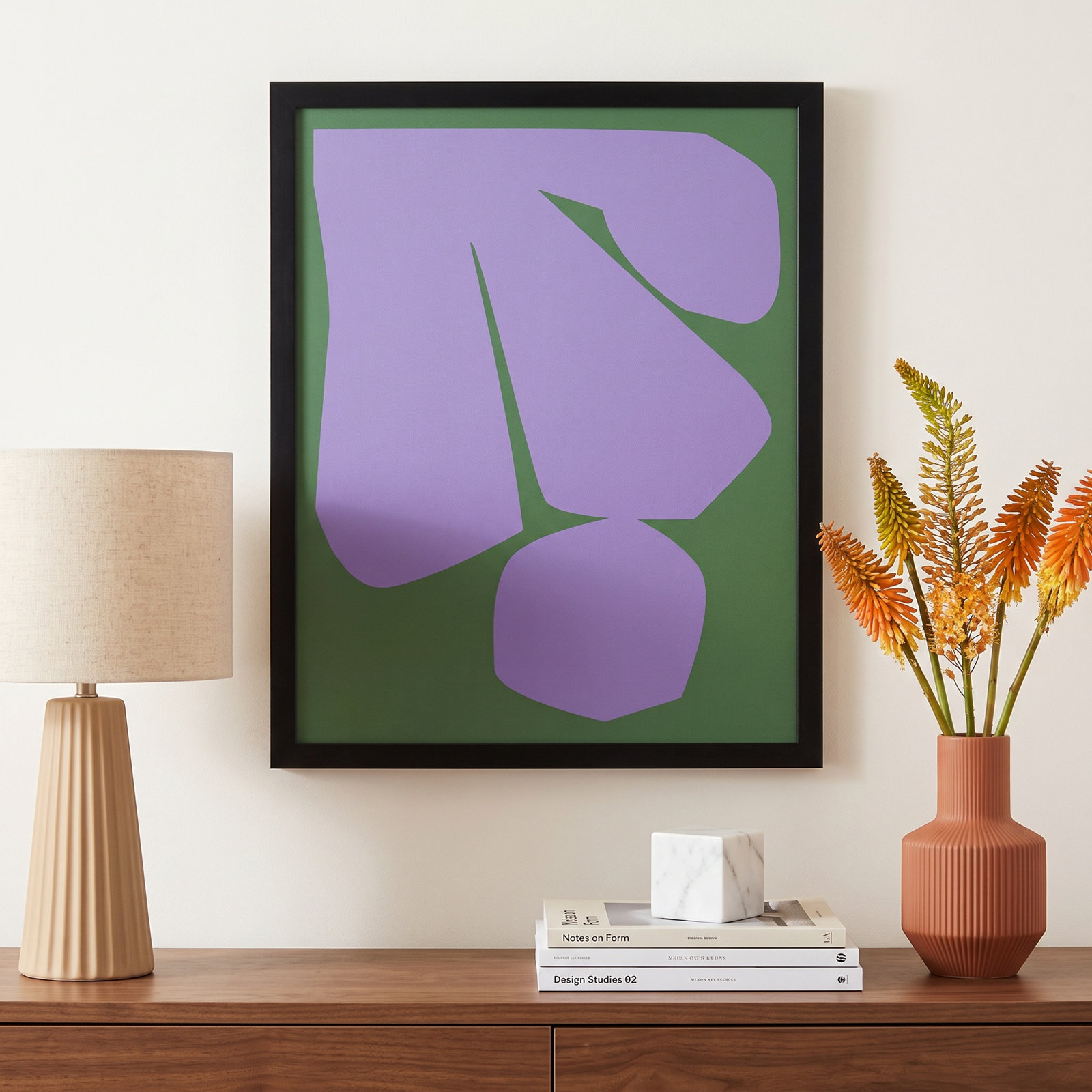 Barr "Element 2" Print by Michael Kempen, 20" H x 16" W x 1.25" D, Black
