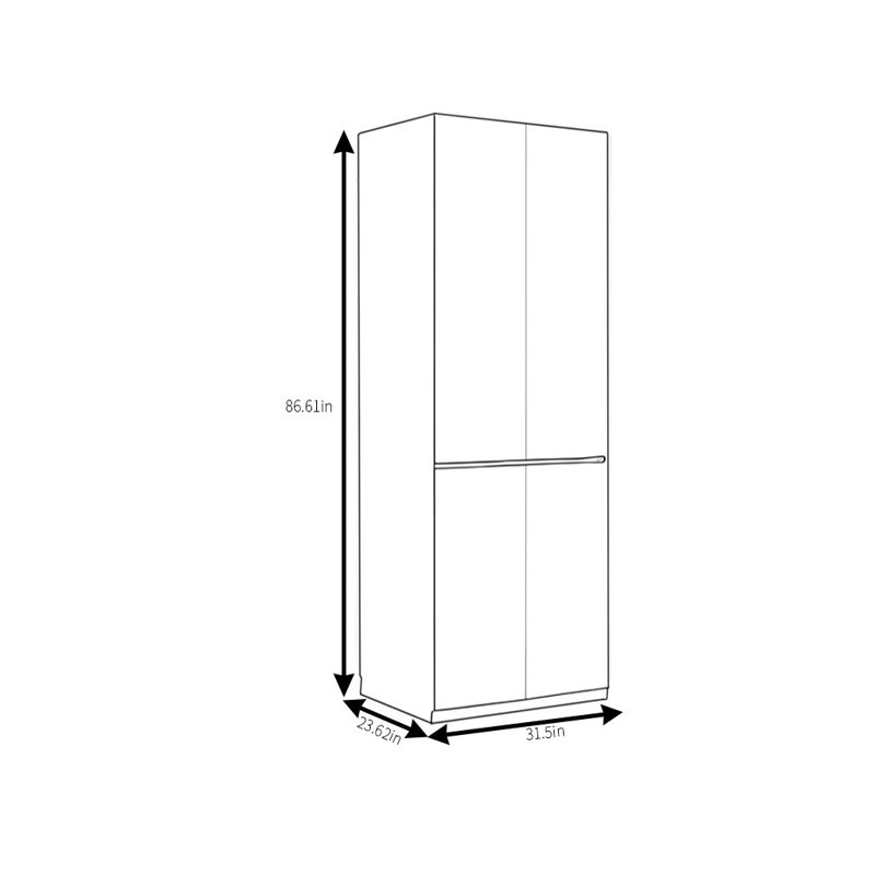 Garde-robe simple et pratique, H 86,61 po x l 31,5 po x P 23,62 po