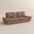 104.33" Extra Deep Brown Sofa Stain Resistant Cozy Pet-Friendly Couch With Adjustable Backrest-1096741312