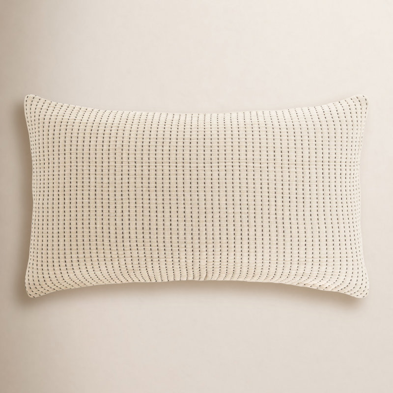 Pick Stitch Matelasse Sham, Natural, King