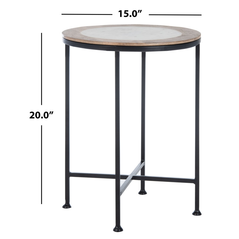 Evelynn End Table, Agate noire / Black