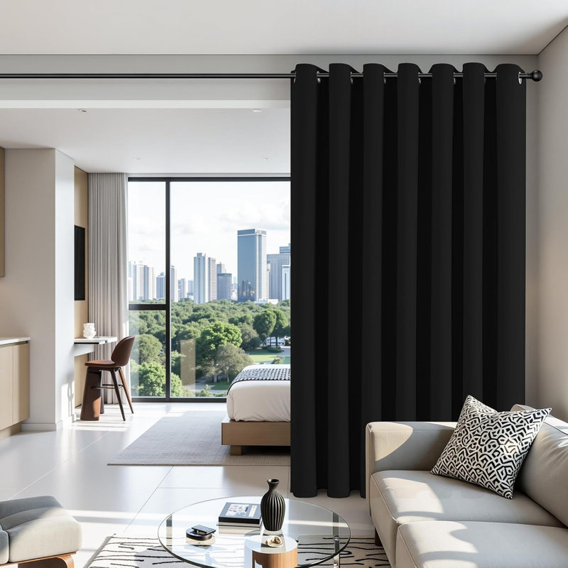 Light Terrace Sliding Door Curtains