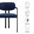 Elio Barrel Fabric And Metal Dining Chair-109758053