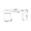 Bureau blanc rectangulaire à 6 tiroirs-108295559