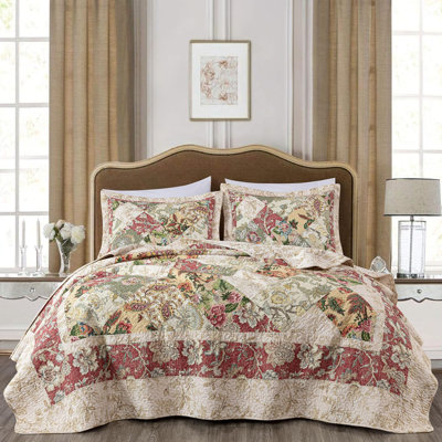 Lunaria Cotton Patchwork Quilt Set