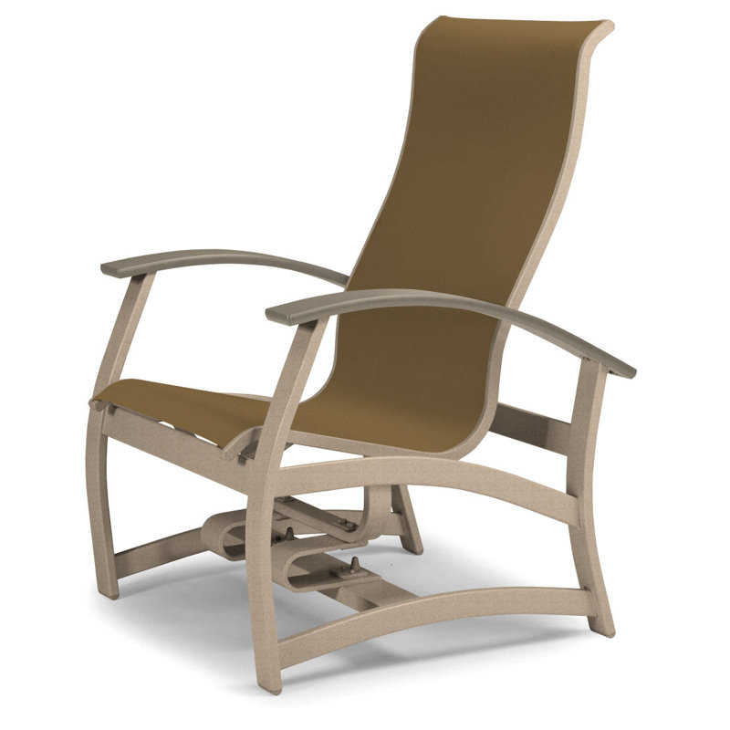 Belle Isle Outdoor Swivel Lounge Chair, Textured Black, Bristol Taupe Sunbrella®, Desert P60