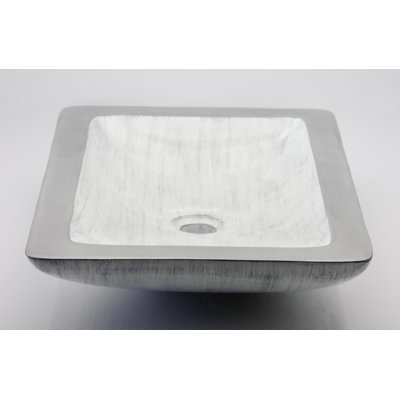 Lavabo de salle de bain vasque rectangulaire en métal Vogue