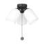 Visual Comfort Fan 3-light Dimmable Emile Ceiling Fan Light Kit in Midnight Black finish-1881264770