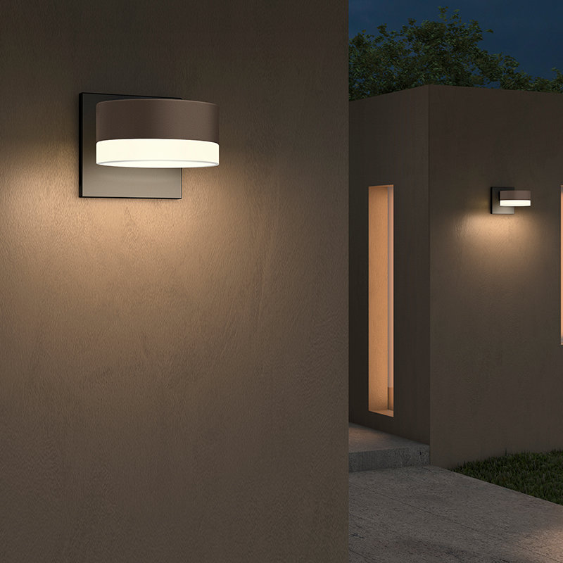 Reals LED Outdoor Armed Sconce, White
