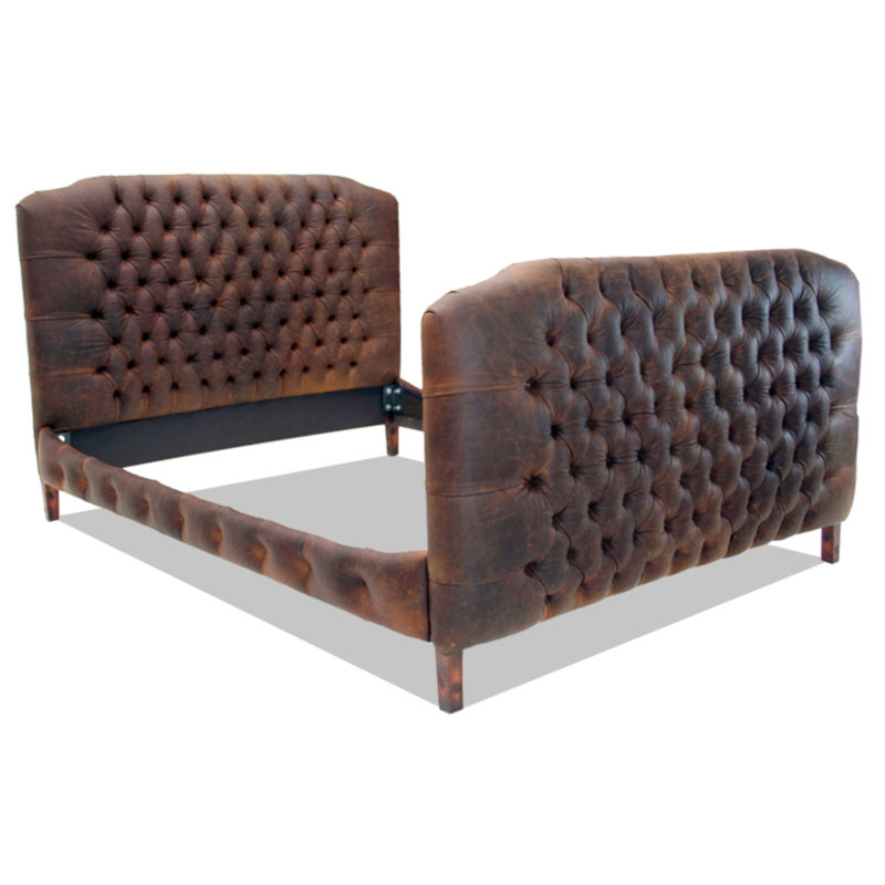Upholstered Bed, Alistair Black, Brushy Bayou