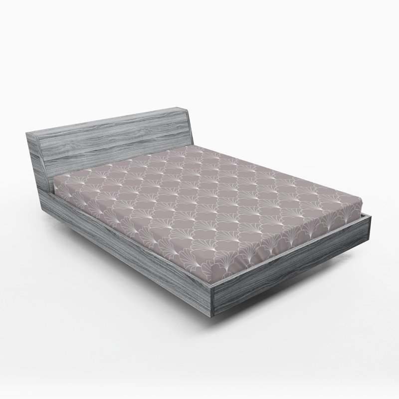  Ensemble de draps-housses pour chambre d'amis, Taupe / Blanc, Grand