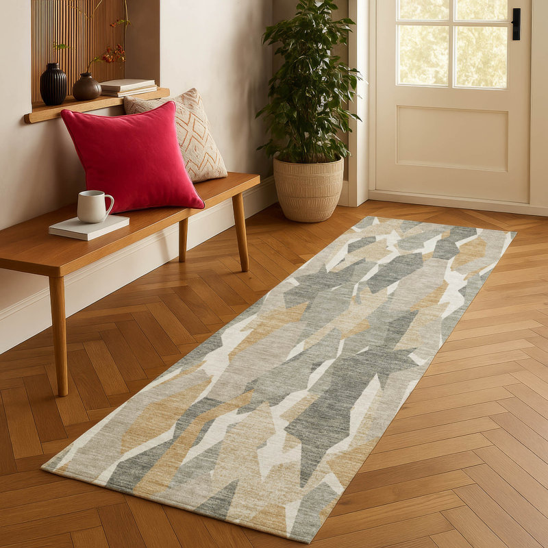 Machine Washable Indoor/Outdoor Chantille ACN2329 Stripes Rug, Runner 2'3" x 7'6"