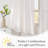  Pinch Pleated Linen Valances for Windows, 2 Panels Set Farmhouse Light Filtering Small Sheer Curtains for Cafe Bar Kitchen Over Sink Christmas Decor-1504528897-1504528900
