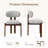 Upholstered Solid Wood Dining Chair with Ergonomic Padded Backrest-1740545650