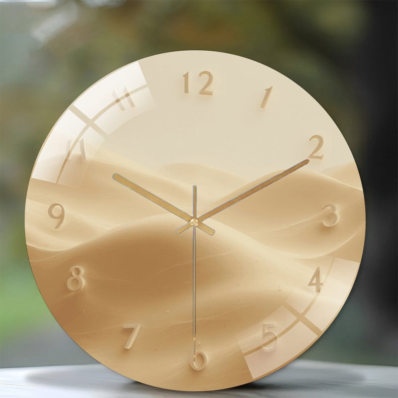 Horloge murale en verre Sand Dunes