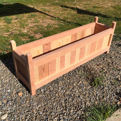 Kadar Handmade Wood Elevated Planter