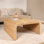 Table basse en jacinthe d'eau tissée et en bois d'acacia Miramar