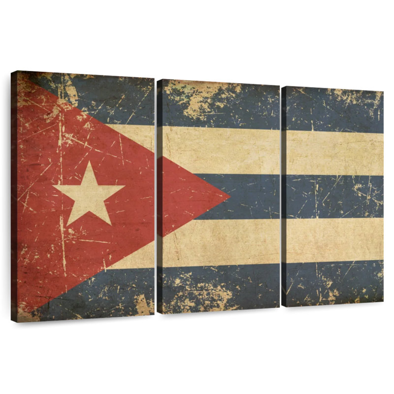 Borges Cuba Flag, 36" H x 57" W