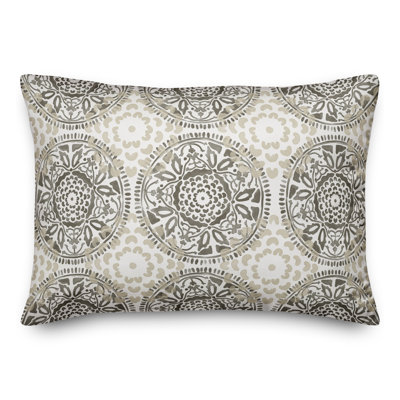 Floral Outdoor Reversible Throw Pillow
