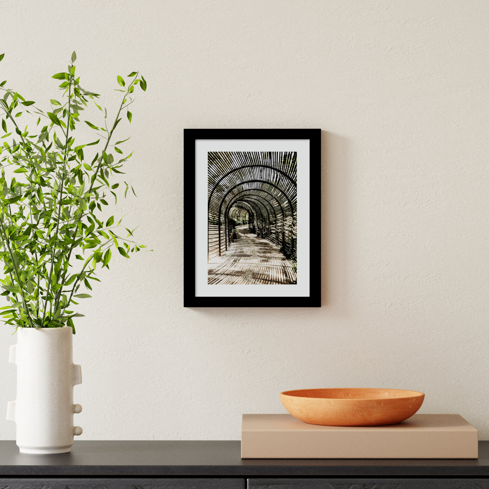 Nihan "Shadow Garden" Print, Black, 13" H x 10" W