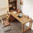 Burlywood Rectangular Solid Wood with 3 drawers desk