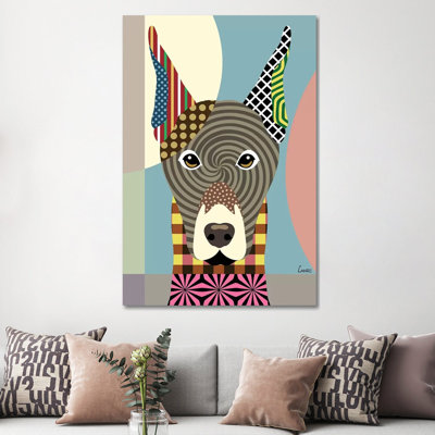 «Doberman Pinscher» par Lanre Studio, impression sur toile tendue