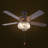 52" Crystal Ceiling Fans With Lights Remote, Black Farmhouse Chandelier Ceiling Fan Light Kit, Modern Rustic Fandeliers With 5 Wood Reversible Blades For Decorate Living Room Bedroom