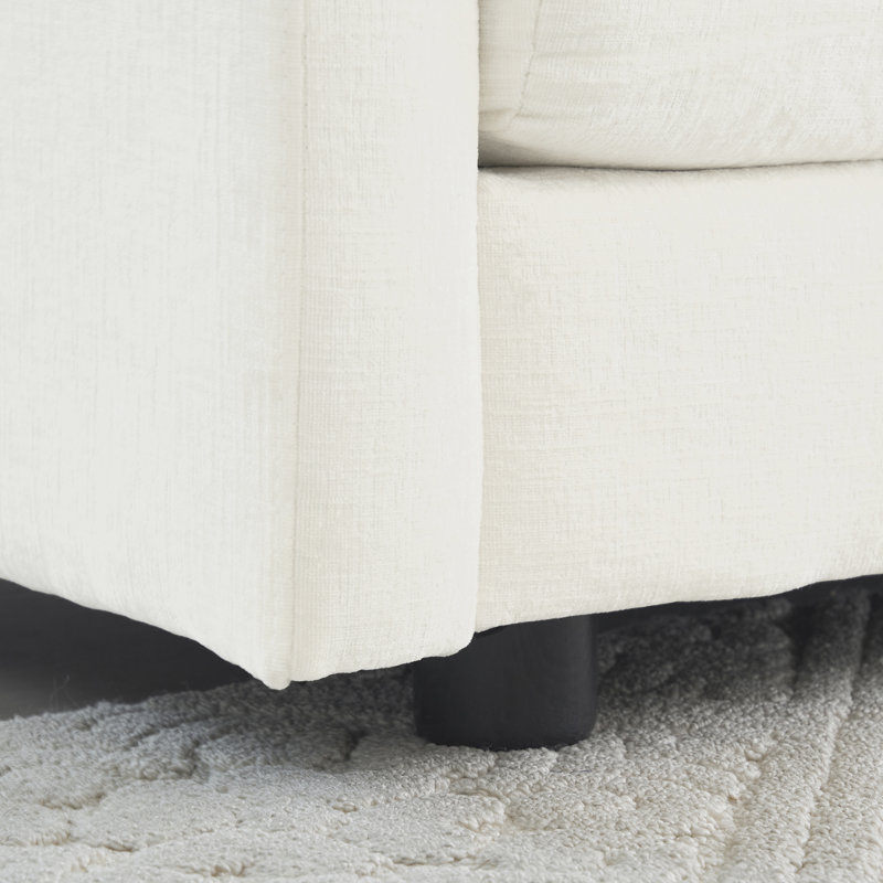 Fauteuil respirant en chenille - siège simple blanc confortable pour le salon