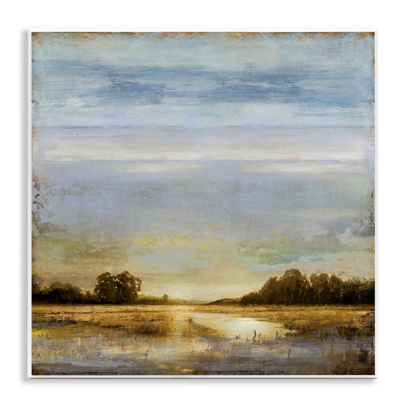  Sun Reflection Landscape Wall Plaque Art by Chris Donovan