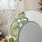 Green Enamel  Picture Frame, Oval