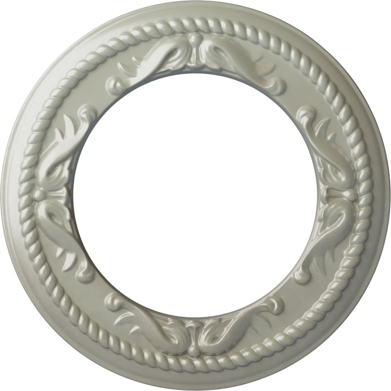 Médaillon de plafond H 12,25 po x l 12,25 po x P 0,875 po, Cuivre Flash