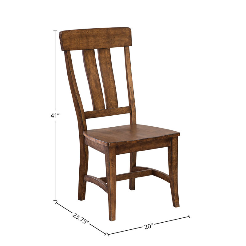 Chaise d'appoint Kimio The District avec dossier et siège en bois, cuivre