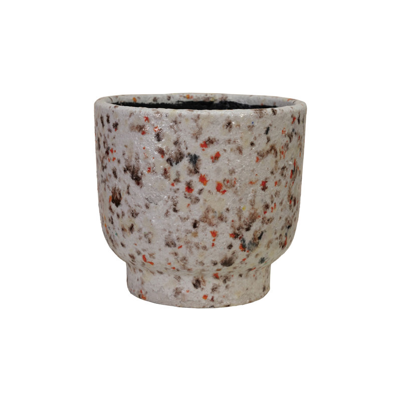 Jardinière en terre cuite, finition terrazzo
