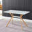 Reynna Rectangular with Iron Base Dining Table