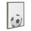 «Soccer Ball Portrait», reproduction d'art sur toile encadrée