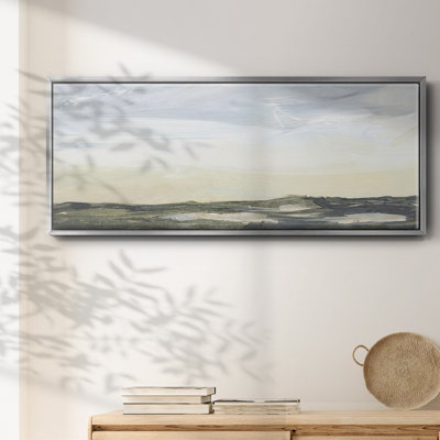 Green Ridge I- Framed Canvas