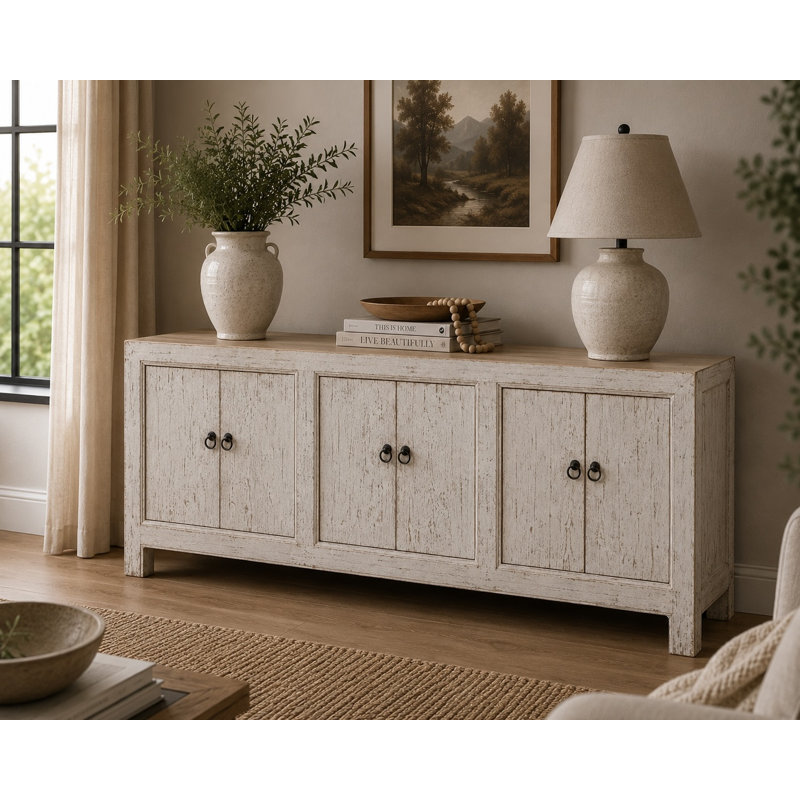 87'' W Solid Wood Sideboard