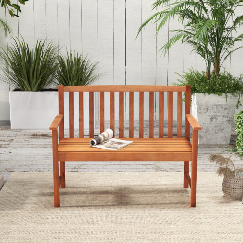 Banc de jardin en bois Nemuel