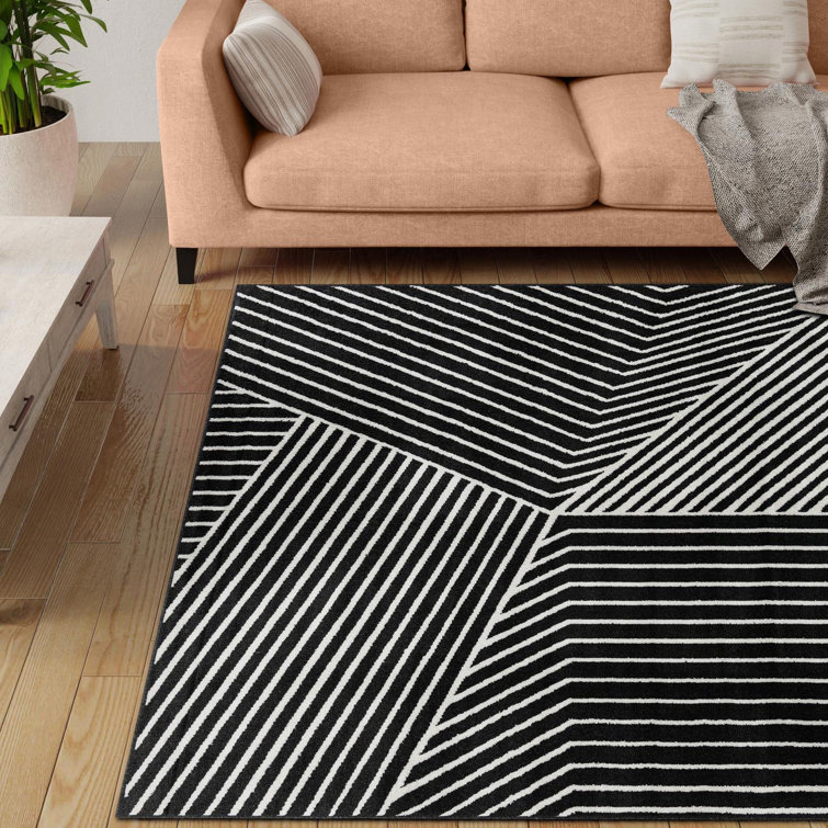 Latitude Run® Orkla Nikolis Rug Black