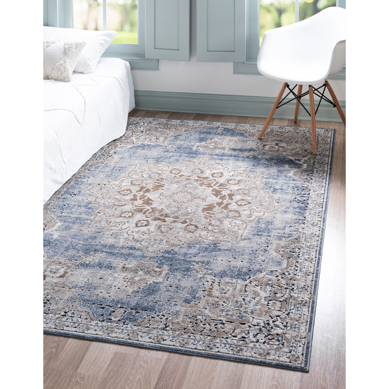 Tapis transitionnel de couleur cajou Parrado, Rectangle de 5 pi x 8 pi