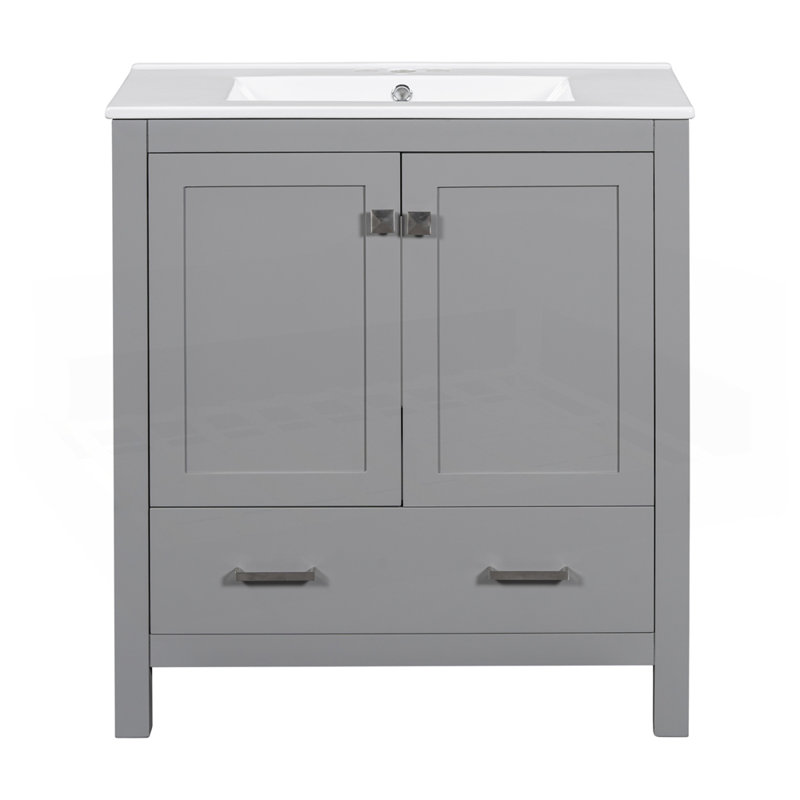 Ensemble de meuble-lavabo double 60 po (séparé) 60 ", Gris