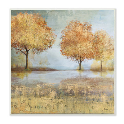 «Autumn Trees» par Lake Countryside Landscape par Carson Lyons - impression
