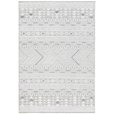 Adar Geometric Shapes Machine Made Indoor / Outdoor Area Rug
