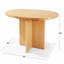 Table de salle à manger extensible en bois, table moderne avec pieds en bois d'hévéa pour petits espaces-894140966