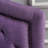 Full Sized Headboard In Purple - Upholstered With Elegant Button Tufting And Attractive Nailhead Details For Bed Contemporary Look Fabric Upholstery Cool Trim-1916673355-1916673352